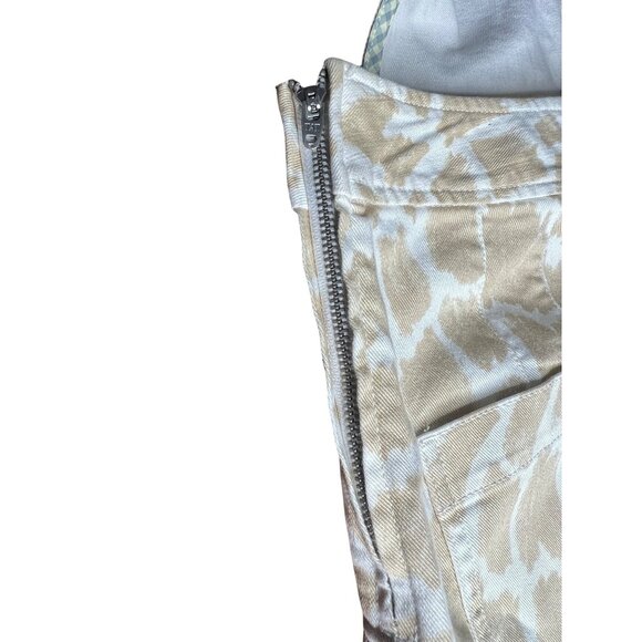 Anthropologie Maeve Gardeners Apron Shortalls Romper Neutral Women Size 6 - Picture 7 of 16